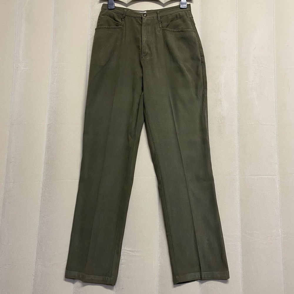 A.M.I. AMI Women’s Pants Size 8 Straight Leg High Rise Pleated Front Classic